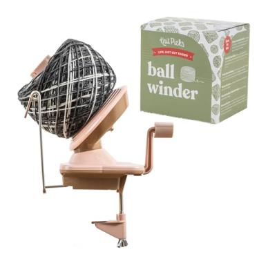 Imagem de Knit Picks Enrolador de bolas de fio para tricô e crochê (rosa macia)