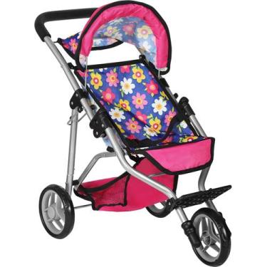 Imagem de Carrinho de bebê Baby Doll Flash n kolor com dossel e cesta ajustáveis