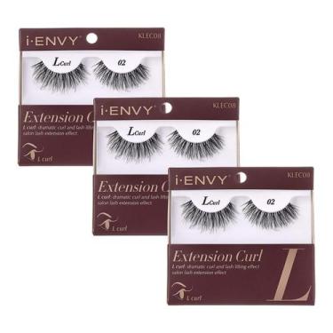 Imagem de Cílios postiços i-Envy L Curl  3 pares de cílios naturais - KISS