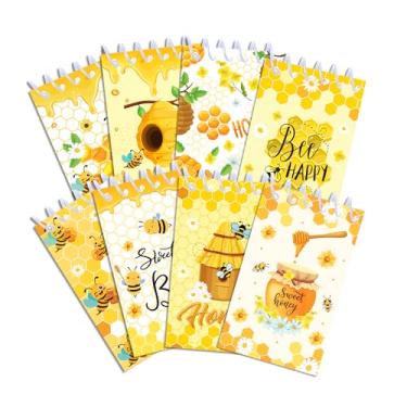 Imagem de JOINFANXIN 8 Pack Bee Mini Notebooks, Yellow Spiral Pocket Notebook, Honey Themed Classroom Rewards Birthday Party Favors