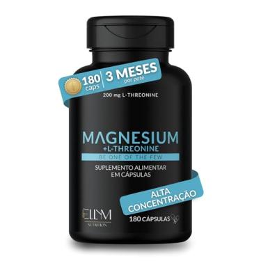 Imagem de Magnésio L-Treonato 460mg 100% Puro ELLYM NUTRITION 180 Cápsulas 3 Meses Alta Concentração
