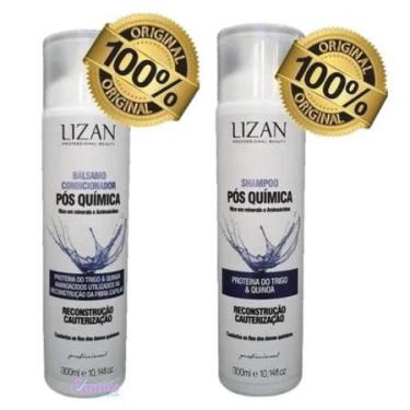 Imagem de Kit Shampoo + Balsamo Condicionador Pos Quimica Lizan 300ml
