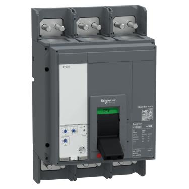 Imagem de Disjuntor Caixa Moldada Tripolar EasyPact CVS1250N 1250A 50kA 415Vca Micrologic 2.0 Cód. E125N320FM – Schneider