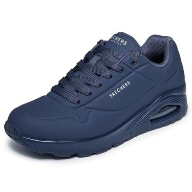 Imagem de Skechers Tênis masculino Uno-Stand on Air, Azul-marinho escuro, 9.5 Wide