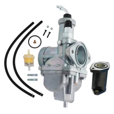 Imagem de SVKCAR Carburador para Yamaha Moto 4 YFM200 1985-1989 YFM225 1986-1988 YFM250 1989-1991, Tri Moto 225 YTM225 1983-1986, Timberwolf 250 YFB250 1986. 92-200 00 ATV Carb (com bota coletor de admissão)