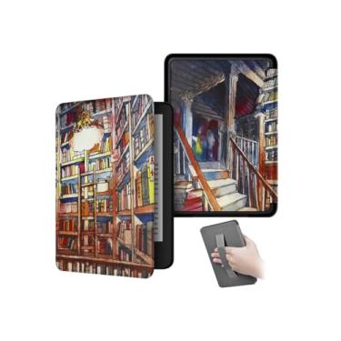 Imagem de Akacy Capa com padrão pintado com alça para o novo Kindle de 6 polegadas (11ª geração - edição 2024/2022), capa protetora leve para Kindle edição 2024/2022 e-reader 11ª geração (30)