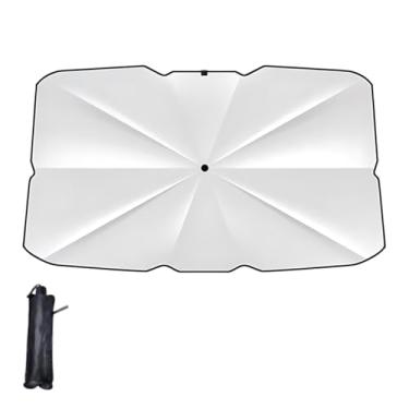 Imagem de Guarda-sol de para-brisa de carro, capa protetora de isolamento térmico de janela frontal interior portátil, bloqueador de raios UV para veículos, acessório de acampamento mantém o carro fresco para
