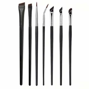 Imagem de Conjunto de pincéis de base, corretivo, pincel de pó, pincel de base líquida, conjunto de pincéis de maquiagem profissional para olhos e rosto,