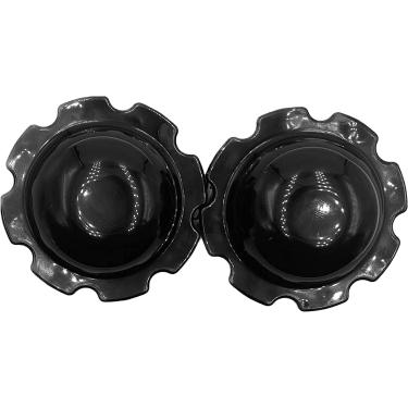 Imagem de Exhilar Pacote com 2 tampas de substituição para spa Salu Spa Bujão de filtro de bujão preto para banheira de spa