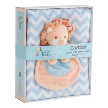 Imagem de Manta Bebê Soft Com Naninha Menino Menina Especial Presente cor:Leao -