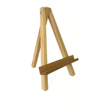 Imagem de Mini Cavalete De Pintura Tela Quadro 1m Madeira Pinus Natural