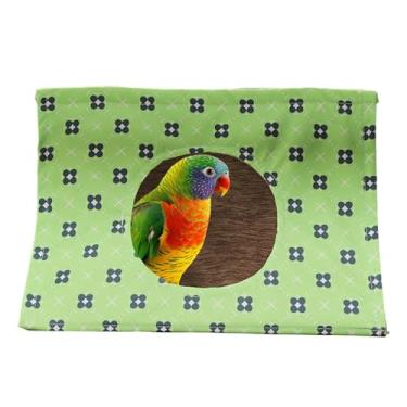 Imagem de Rede para pássaros – Ninho de rede de papagaio respirável, instalação flexível, casa de dormir de pássaros para conures calopsitas araras tentilhões periquito Lovebird