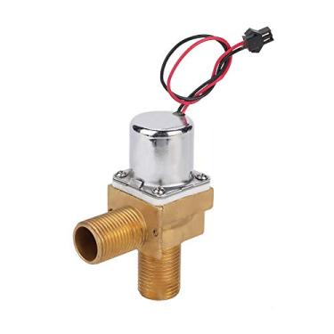 Imagem de YOUTHINK Sensor de Mictório para Banheiro, Válvula Solenóide de 6 V, Válvula de Cobre Fácil de Usar Com Alta Confiabilidade, Adequado para Estações e Aeroportos (Uma válvula de filamento de urinol