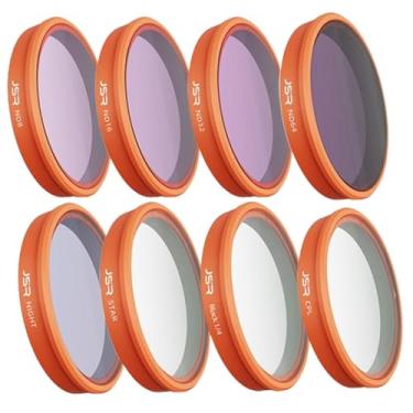 Imagem de Coyktonty Filtro Osmo Action 6, conjunto de filtros de lente para câmera DJI Osmo Action 6, impermeável, resistente a óleo, fácil de instalar (Star+CPL+ND8 16 32 64+Noite + Black Mist 1/4)