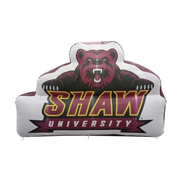 Imagem de FANMATS Mascote inflável HBCU Shaw Bears - Display inflável autoinflável, soprador e cordões embutidos, logotipo oficial da equipe - mostre seu espírito durante todo o ano