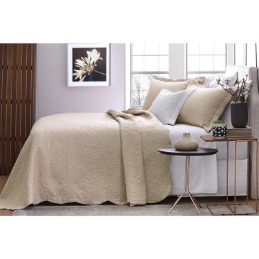 Imagem de Kit Cobre Leito Queen 3 Peças 260x240cm Ipê Bege Jolitex