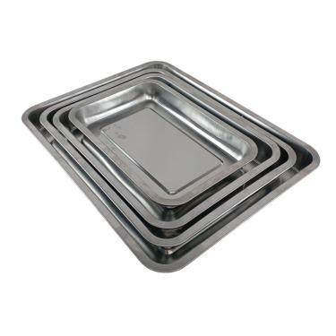Imagem de assadeira retangular aluminio kit 4 forma assar bolo pao forno cozinha
