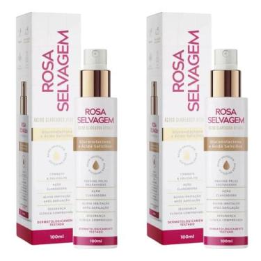 Imagem de Ácido Clareador Ativado Rosa Selvagem Facial Corporal c/2