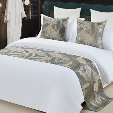 Imagem de Camas e cachecol de jacquard, capa protetora de cama king de luxo, antiderrapante, sem rugas, decoração multiuso, perfeita para estilo de quarto de hóspedes - tipo 01||50 * 180 cm para cama de 1,2 m