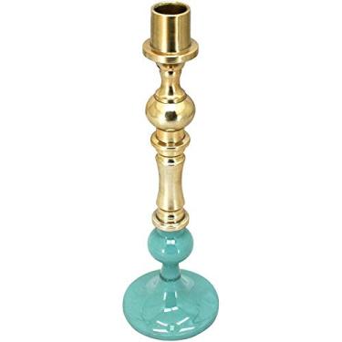 Imagem de CASTIÇAL HOME&CO GRAMBELLO METAL 28x9x9cm VERDE