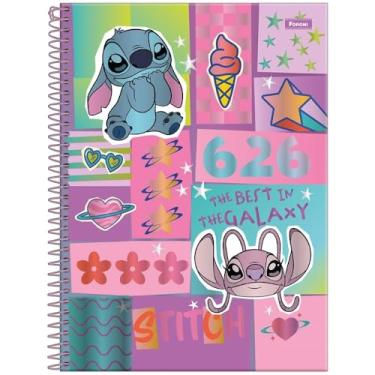 Imagem de Caderno Universitário 1 Matéria Espiral Capa Dura 80 Folhas Stitch Capa A Foroni