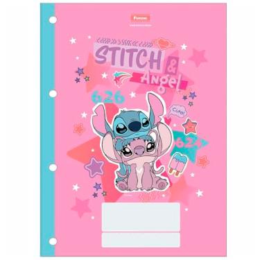Imagem de Refil Folhas Fichário Caderno Argolado Universitário 200x275mm 60 Folhas Stitch Foroni