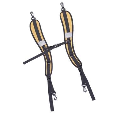 Imagem de Snsowed Alça de Mochila Ajustável Alça de Ombro Acolchoada Confortável para Mochila Oxford e Alça de Substituição de Tecido de Malha Com Cinto Alça de Mochila Versátil Suprimentos DIY (Cáqui)