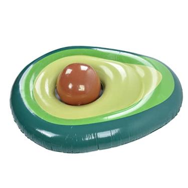 Imagem de Greensen Boia de Abacate, Bote Inflável de PVC para Diversão na Água, Espreguiçadeira Leve Com Bola, Boia para Casa, Viagem e Praia