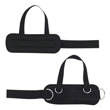 Imagem de Pssopp Alças de Tornozelo, 2 Peças de Punhos de Tornozelo Acolchoados Com 4 Anéis D Resistentes para Exercícios de Perna, Material de Borracha Confortável para Fitness de Máquina de