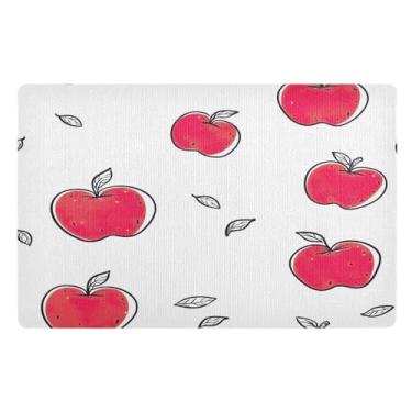 Imagem de STAYTOP Tapete de porta de frutas frescas, entrada externa, 81 x 50 cm, tapete de boas-vindas ao ar livre/interno, tapetes de banho fofos, capacho frontal antiderrapante para entrada, pátio, áreas de