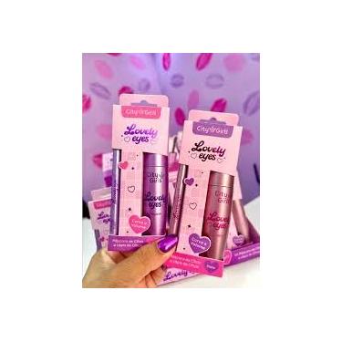 Imagem de kit de mascara de cilios e lapis de olhos preto curva e volume