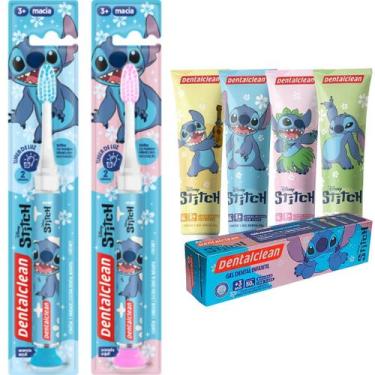 Imagem de Escova de dente timer light + gel dental stitch -dentalclean