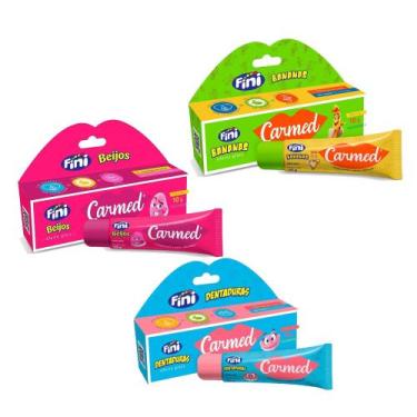 Imagem de Kit 3 Carmed Labial Fini Beijos + Dentadura + Banana 10g