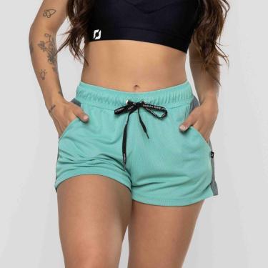 Imagem de Short Corrida Feminino Dupla face com Short Interno Cadarço-Feminino