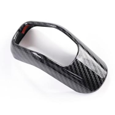 Imagem de YINGTUU para Land Range Rover Sport Evoque Discovery Sport 2020 2021 2022 2023 acessórios adesivo interior controle central capa de cabeça de mudança de marcha padrão de fibra de carbono