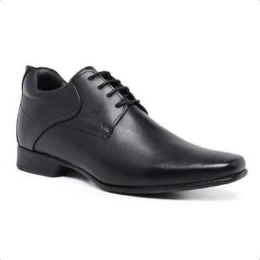 Imagem de Sapato Derby Masculino Rafarillo Couro Preto Aumenta Altura 53055-100P-Masculino