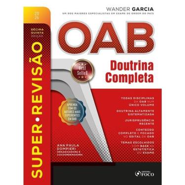 Imagem de Super Revisão Oab 2026 - Doutrina Completa - 15ª Ed - 2026