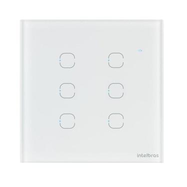 Imagem de Interruptor Smart Wi-fi Touch 6 Teclas Branco Ews 1006