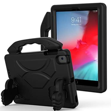 Imagem de Capa para iPad mini 5/4/3/2/1 (7,9 polegadas) para crianças, capa protetora durável à prova de choque para Apple iPad mini de 7,9 polegadas 5ª/4ª/3ª/2ª/1ª geração, preta
