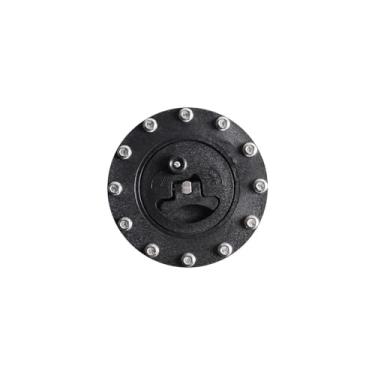 Imagem de Tampa de tanque de combustível universal para carros e caminhões, compatível com células de combustível de hidrogênio, GNV e propano, com porca de travamento em liga de alumínio