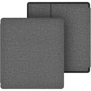 Imagem de GUKSRASO Capa para 7 Polegadas Kindle Oasis (9ª/10ª Geração) – com Alça de Mão, Material TPU, Superfície com Textura em Tecido e Função Automática de Ligar/Desligar