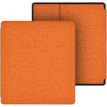 Imagem de GUKSRASO Capa para 7 Polegadas Kindle Oasis (9ª/10ª Geração) – com Alça de Mão, Material TPU, Superfície com Textura em Tecido e Função Automática de Ligar/Desligar