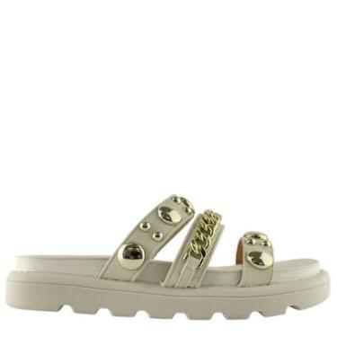 Imagem de Tamanco Vizzano Tiras Decoradas e Detalhe em Corrente 6510102-Feminino