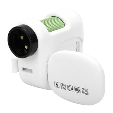 Imagem de Asixxsix Microscópio Portátil para Crianças, Microscópio Mini DV HD 100 a 1600X Com Luzes LED e Tela Colorida Dobrável Escopo Digital Recarregável para Aprendizagem de Brinquedo (Verde e Branco)