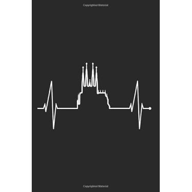 Imagem de Barcelona Skyline Notebook: Barcelona Skyline Heartbeat Notes Heart Spain Fan I Love Barcelona (Ruled Paper, 120 Lined Pages, 6" x 9") Beautiful Spanish Gift For Spain Lover