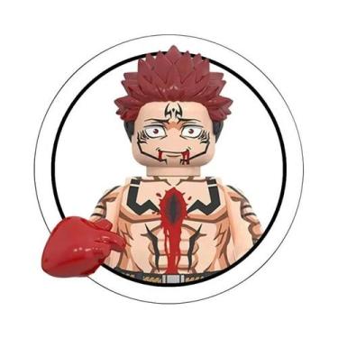 Imagem de Blocos De Montar Jujutsu Kaisen Mini Figuras De Ação Itadori Yuji Gojo