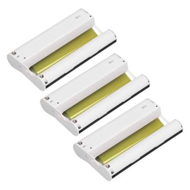 Imagem de Generic Cartuchos de Tinta Coloridos Conjunto de Papel Fotográfico Sublimação de Tinta para Selphy CP1300 CP1500 CP1200 CP1000, Papel ABS para Impressão Móvel Sem Fio para Home Office (3 Cartuchos
