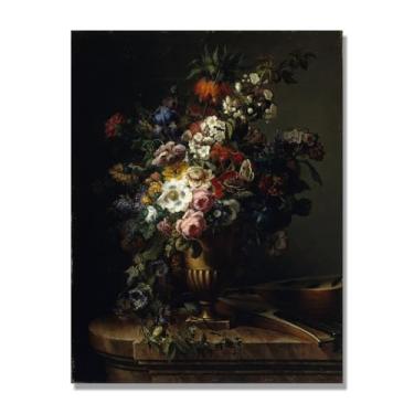 Imagem de NHLDZYH Arte de parede colorida de especiarias e colher de tempero | Decoração de cozinha vintage | Arte moderna para casa e sala de jantar B61. Tela somente 60x80cm-23,7x31,5 pol