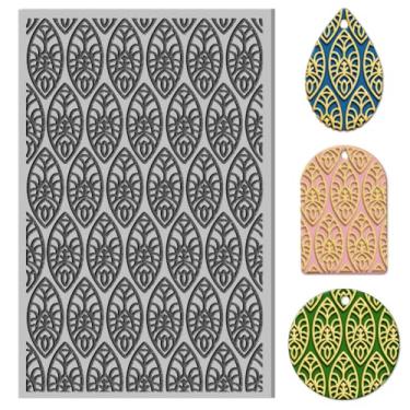 Imagem de 1 tapete de textura de borracha, almofada vintage de padrão de losango, kit de fabricação de joias, ferramentas de artesanato criativo para máquinas de gravação de carimbos, artesanato faça você mesmo