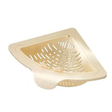 Imagem de 1 peça Acessórios de pia triturador de lixo e peças triturador de lixo triângulo magnético cesta de drenagem filtro de cozinha prateleira de armazenamento de rede (branco)